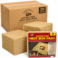 Laying Hen Nest Box Pads Made in USA from Sustainable Aspen Exceslior - 13x13 Nesting Box Liners (36 Pack) - size: 36 Pack