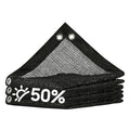 Royal Shade 50% Black Shade Cloth 12FT x 20FT Mesh Tarp with Grommets for Garden Patio, Plant Shading, Greenhouse, Pergola, Chicken Coop, Dog Kennel, Lawn (We Make Custom Size) - color: Black, size: 1 2' X 2 0'