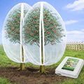 Jevrench 2 Pack 8 x 8ft Garden Netting for Plants, Fruit Tree Netting with Zipper & Drawstring, Bird Netting for Garden Protection, Blueberry Bushes, Tomato Plants & Fruit Trees - size: 8 x 8ft – 2 Pack