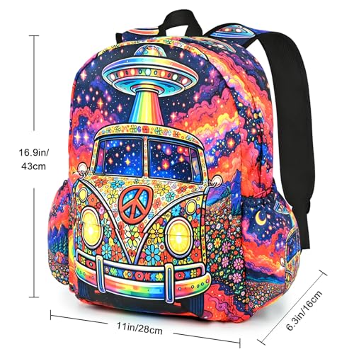 Car Kids Backpack School Backpack Teens Bookbag for Girls Boys Hiking Camping Travel Sports - color: Car