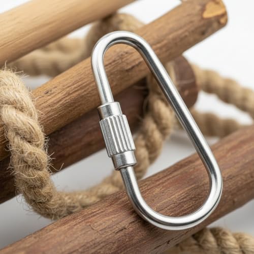 10 Pcs Silvery Parrot Toy Hook Stainless Steel Parts Heavy Duty Metal Hooks Suitable for Most Bird Or Small Animal Hanging Toys Parrot Bird Hooks Metal Stainless Steel Parts DIY Bulk Birds
