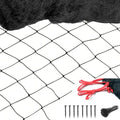 Jollybower Bird Netting 50'x50' Heavy Duty Nylon, 2.4" Square Mesh Poultry Chicken Coop Netting, Garden Netting for Fruit Trees Plants Against Hawks Wild Animals - size: 50'x50'-2.4"