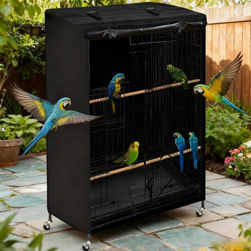 Universal Bird Parrot Cage Cover Large Night Birdcage Protector for Bird Rescue, Night Accessories Guard, Windproof & Waterproof