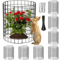 8 Packs Round Plant Protector from Animals,Metal Wire Mesh Garden Plant Cages for Outdoor Gardening Supplies, Garden Protection Rabbits Chickens Ducks for Vegetables, Flowers, Shrubs (16'' x 12'') - size: 16'' x 12''