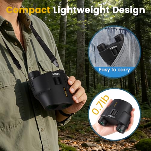 20X30 Compact Binoculars for Adults Bird Watching Travel, Black | High Power, Low Light Vision, Large Eyepiece Easy Focus for Sightseeing Hiking Camping Cruise Concert - color: Black
