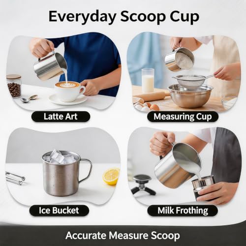 1.5 Cup Dog Food Scoop, Dog Food Scooper, 350ml Pet Food Measuring Cup with Handle, Suitable for Dry Food & Treats for Dogs Cats Birds Rabbits