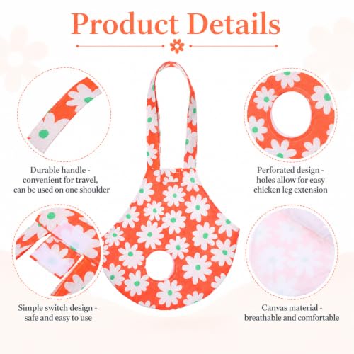 Canvas Chicken Carrier Bag Chicken Purse Carrier Lightweight Chicken-Sling for Hen Rooster Poultry Poultry Transport Travel Vet Visits