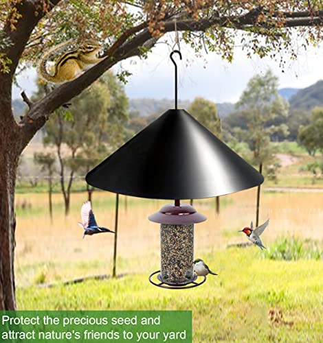 19 in PP Squirrel Baffle for Pole Bird Feeders, Hang Mount, 1pcs | Raccoon and Squirrel Guard Stopper for Shepherd Hooks - style: Hanging Mount 1pcs
