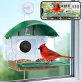 2026 Upgraded Window Bird Feeder with Camera for Bird Watching | 2K Live Video,AI Bird Identification,Instant Arrival Alerts,Support 2.4G/5G WIFI,Featuring 5 Strong Suction Cups.