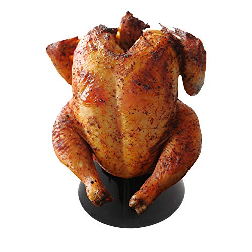 Ceramic Chicken Roaster Rack, Beer Can Chicken Stand Vertical Poultry Chicken Cooking BBQ Accessories, Non-Stick Ceramic Steamer Beer Can Turkey Roaster Barbecue Cooker - color: Small