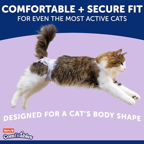 Hartz Comfitables Cat Diapers, Size S 16 Count, Comfortable & Secure Fit, Easy to Put On - size: Small