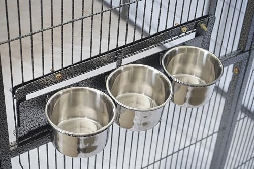 SENY Heavy Duty Walk-in Bird Aviary Cage, Metal, Expandable, 79x86x62 Inches, for Parrots, Macaws, Cockatoos, Reptiles, Dogs (Wire Size: 0.14", 86" L x 62" W x 79" H)