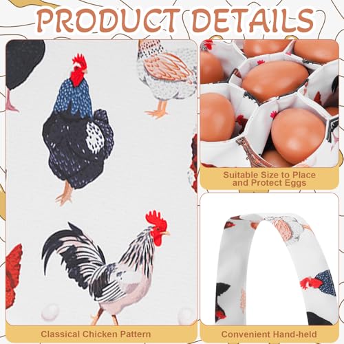 Egg Collecting Apron and Basket, 12 Pouches Chicken Egg Apron with 7 Pouches Basket, Aprons for Fresh Eggs - color: Style 2