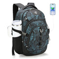 Swissdigital Laptop Backpack with USB Charging Port, Travel Backpack Fits 15.6 inches Computer, 31L Backpack for Men, Dark Green | SD803-96 - color: Dark Green
