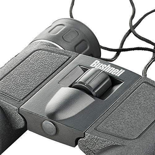 Bushnell 132516 Powerview 10x25 Compact Folding Roof Prism Binocular (Black)