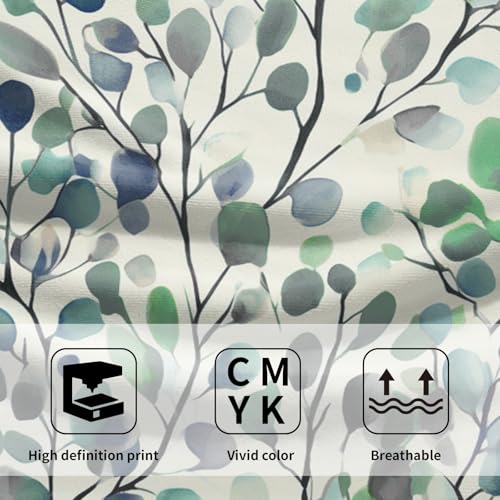 Leaves Floral Hand Towels 14x28 Inch Grey Green Boho Floral Absorbent Microfiber Soft Dish Washing Cloth Face Tea Towels for Home Hotel Gym Laundry Room Kitchen Bathroom Decor - color: Grey Green Leaves Floral