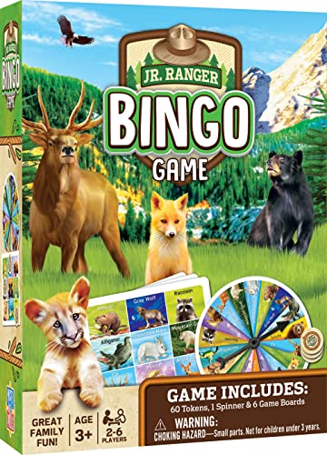 MasterPieces Officially Licensed Games – Jr Ranger Bingo Game - Tabletop Game for Kids & Family - style: Jr Ranger