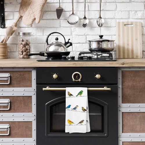 Every Little Thing is Gonna Be Alright Bird Birding Kitchen Towels,Bird Gifts for Women Dish Towels for Kitchen,Birding Inspirational Decorative Hand Towel for Bathroom Home - color: Color-14