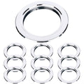BESPORTBLE Bird House Predator Guards - 10Pcs Stainless Steel Birdhouse Hole Guards - Protects The Entry Hole, 2.5inch Inner Diameter