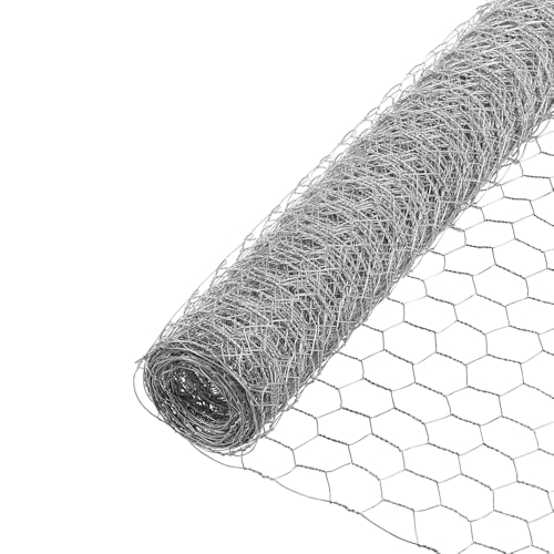 YARDGARD 2 Inch Poultry Netting, Chicken Wire Fence, 20 Gauge Galvanized Steel, Rabbit Fencing, Bird Enclosures, Garden Protection and Plant Support, 48 Inches x 150 Feet