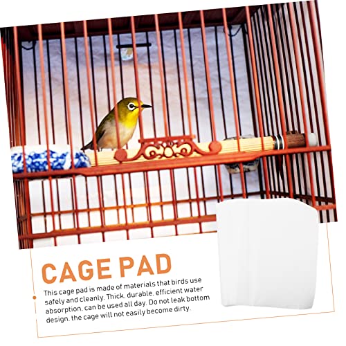 Yardwe 100pcs Bird Cage Paper Pads Disposable Absorbent Urine Liners for Parrots Birds Cage Accessories Pads for Healthier Environments