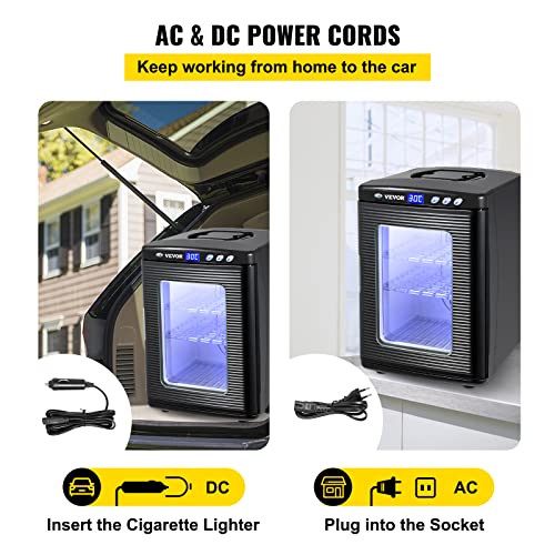 Happybuy Black Reptile Incubator 25L Digital Incubator for Small Reptiles with Cooling and Heating 5-42C - color: Black