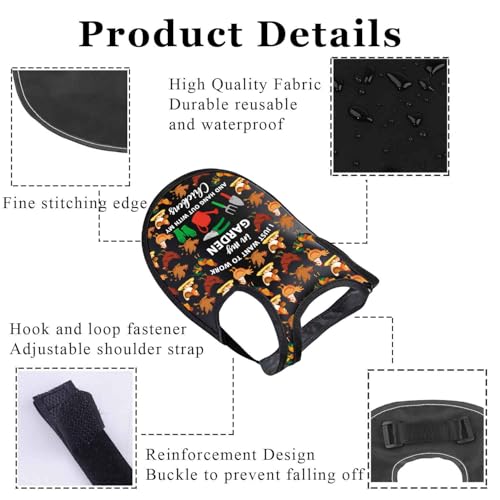 Chicken Saddle for Hen Aprons I Just Want to Work in My Garden and Hang Out with My Chickens Lover Gift for Gardener (Garden Chickens CSbl)
