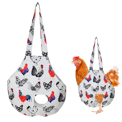 Chicken Holder Bag, Poultry Carrier Sling with Handle, 13.5x13.5 Inch Waterproof Chicken Transport Bag Farm Supplies for Hen Rooster Care, Travel, Farming