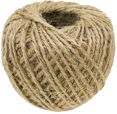 1330 Natural Twisted Jute Twine String 250 ft Rope Bird Parrot Toy Craft Part Gift Burlap Ribbon Wrapping Paper Rustic tag Decor Gardening eco Friendly tie Decoration
