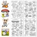CHGCRAFT 4 Pcs Mouse Daily Pattern Clear Stamps Daisy and Music Silicone Stamp Seal for DIY Scrapbooking and Card Making Paper Craft Decor 6.3 × 4.3 Inch - style: Mouse