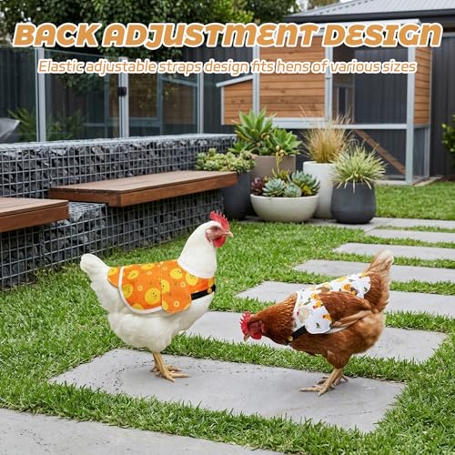 Chicken Saddle for Hens, Hen Saddle for Chickens, 2-Pack Poultry Protector with Oxford Fabric, Chicken Saddles for Protection, Chicken Saddle, Chicken Saddles for Hens Protection Gear