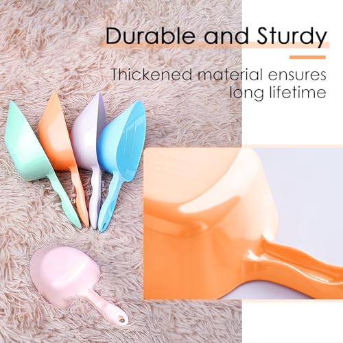 Melamine Pet Food Measuring Scoop, 1 Cup 1/2 Cup 1/4 Cup with Clear Measurement Lines for Dog, Cat, Bird, and Rabbit, Durable, Ergonomic Handle, Dishwasher safe-Orange - color: Orange