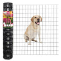 Black PVC Coated Welded Wire Fence 36" x 25' Roll, 2"x3" Mesh, 16 Gauge | Vinyl Coated Garden Fencing, Yard & Pet Barrier, Chicken Wire Fencing, Dog Enclosure Mesh, Vegetable Plant Protector - color: Black, size: 2''x3'' 16GA 36''x25'