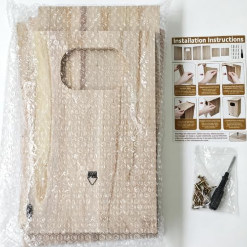 Wood Duck House, Sturdy Weather-Resistant Nesting Box and Shelter | 17x10x10 Inches, Weather-Resistant, for Ducks, Hooded Mergansers & Waterfowl, Ideal for Outdoor Ponds, Wetlands & Backyards
