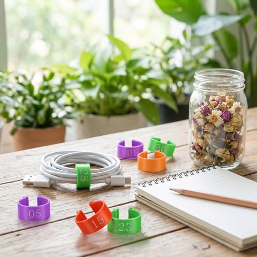 80 PCS Poultry Tags 16mm Plastic Chicken Leg Bands Color-Coded Leg Bands Duck Poultry Foot Tags for Chickens Ducks Goose Turkey Birds(Multicolor)