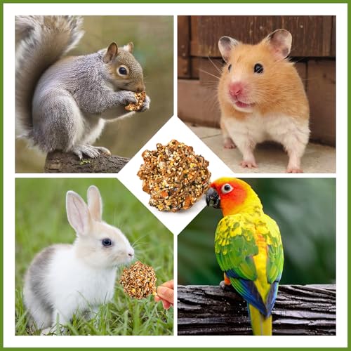 Abizoo Natural Pinecone Chew Toys with Edible Sunflower & Veggies - Malt Sugar Coated Foraging Enrichment for Parrots Cockatiels Conures Budgies Immune & Digestive Support Safe Bird Toy 2pcs