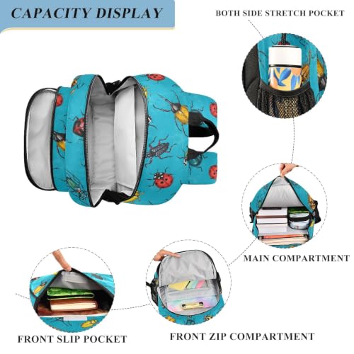 Kids Backpack Elementary Middle School Bags for Boys Girls | Travel, Daypack, Lightweight, Waterproof, with Reflective Strip - color: Multi 8