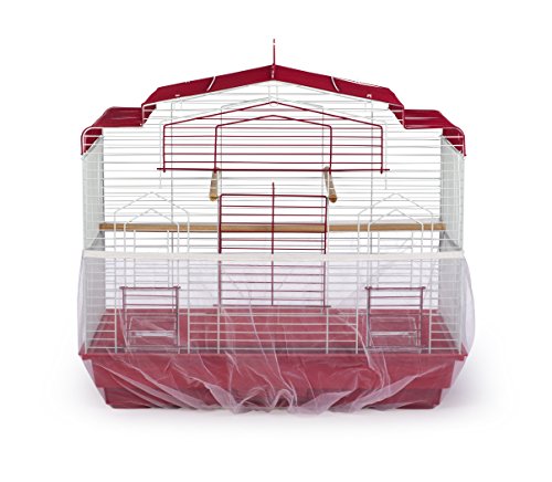 Prevue Pet Products 822W Mesh Bird Seed Catcher, White, Large/13