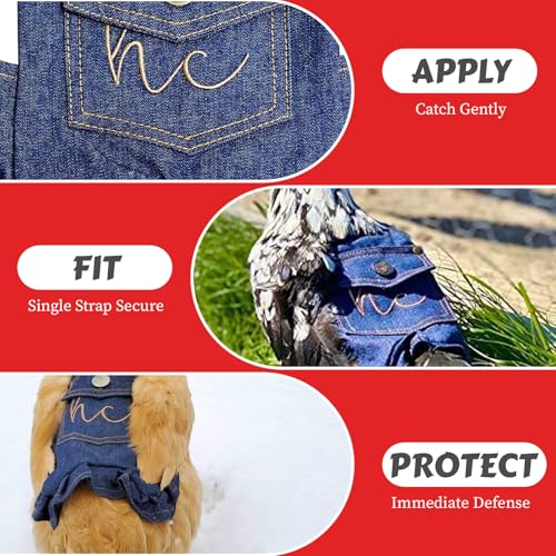 My Favorite Chicken Hen Saddle Denim Standard | Chicken Back Protector, Chicken Apron Jacket, Durable, Comfortable