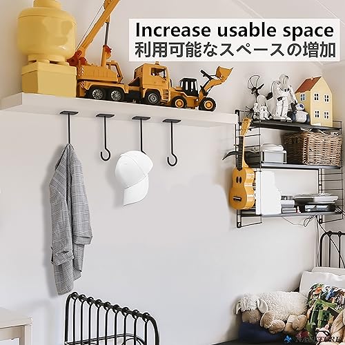 Ceiling Hooks for Hanging Plants - Square Wall Mount Plant Hanger Indoor Hanging Hooks Metal Plant Bracket Iron Lanterns Hangers for Wind Chimes, Planters (Square 5" Black 6 Pack) | Square-style ceiling hooks for hanging plants, baskets, bird feeders, lig