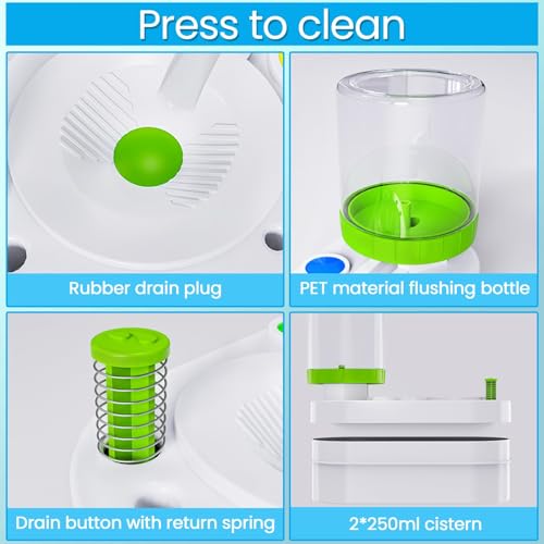 2026 Upgraded Paint Brush Cleaner Tool, Painting Station with Brush Washer for Kids, Acrylic Watercolor Paint Water Dispenser, Art Supplies Paintbrush Rinser for Artists (Green) - style: White Green