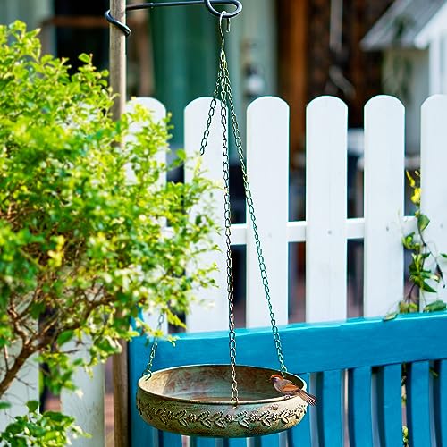 Hanging Bird Baths for Outdoors, Outdoor Bird Bath, Metal Bird Feeder | Hanging Bird Bath Outdoor,Metal Bird Feeder, Back Yard, Deck,Patio Garden Decoration