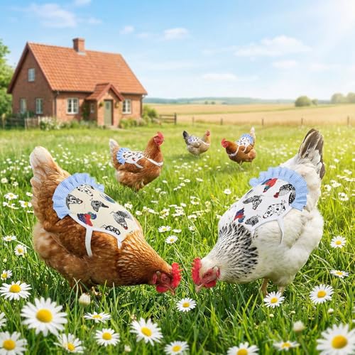 3 Pcs Hens Chicken Saddle Chicken Aprons with Elastic Straps | Poultry Hen Feather Protection Vest Jacket