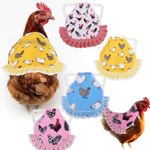 MOMWOW Chicken Saddle for Hens – Hen Saddle for Chickens with Adjustable Straps – Feather Protector Hen Apron – Chicken Saddles for Hens for Protection During Mating & Molting (Chicken)