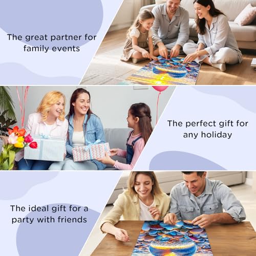 300 Piece Puzzles for Adult, Beach Love Pebbles Jigsaw Puzzles - style: Love Cobblestone
