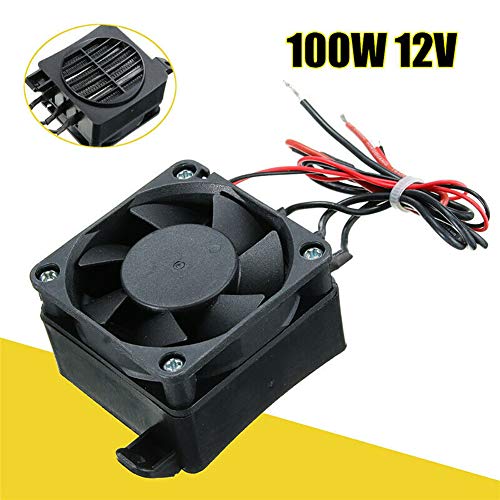 12V 100W Energy Saving Constant Temperature Heating Element Heaters for Car Small Space Heating Incubator(Black+Red)
