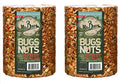 Mr. Bird Bugs, Nuts & Fruit Cylinder, 2-Pack, 4 lbs 2 oz | Wild Bird Seed For Outside Feeder | Premium Blend of Mealworms, Sunflower Hearts & Cranberries | No Mess, No Melt - size: 9 Pound (Pack of 2)