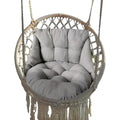 Hammock Chair Cushion, Hanging Basket Egg Chair Cushion Round Seat Thick Nest Back Pillow for Patio Garden Swing Chair Seat Pads (Only Pads) (Gray) - color: Grey