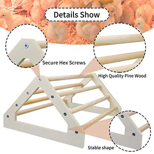 3 Pack Chick Perch Chick Toys Chick Wooden Roosting Bar Chick Jungle Gym Perch Stand for Chicken Brooder, Coop Baby Chicks