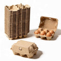 40 Pack Egg Cartons Cheap Bulk, 6 Count Egg Storage Containers Holder, Sturdy Natural Pulp Material Perfect for Storing Extra Eggs - color: 6 Count, 40 Pack